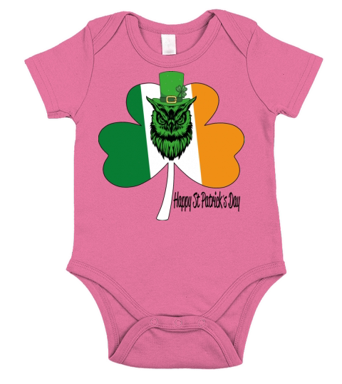 Vintage Irish American Flag Shamrock Irland Short Sleeve Baby One-Piece