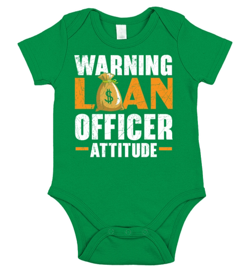 Warning Loan Officer Attitude Mortgage Whisperer Short Sleeve Baby One-Piece