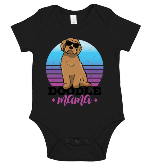 Womens Doodle Mama Labradoodle Goldendoodle Short Sleeve Baby One-Piece