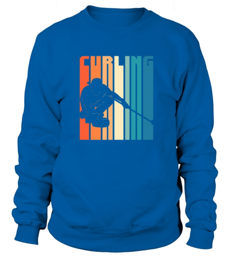 Curling Retro Vintage Sweatshirt Unisex