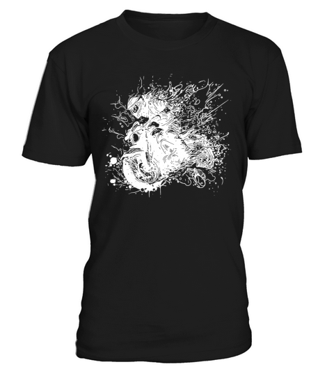 Biker With Helmet Off-road Ride Splash Style T-Shirt Unisex