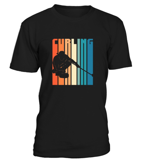 Curling Retro Vintage T-Shirt Unisex