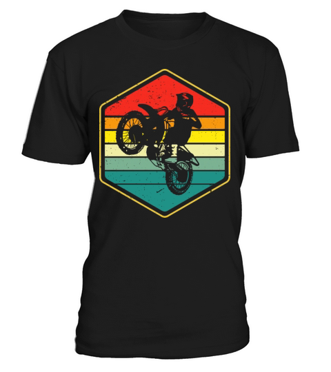 Vintage Motocross Dirt Bike Biker Retro Motorcycle T-Shirt Unisex