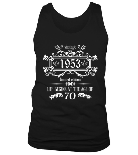 70th Birthday Sayings 1953 Vintage Style Tank Top Unisex