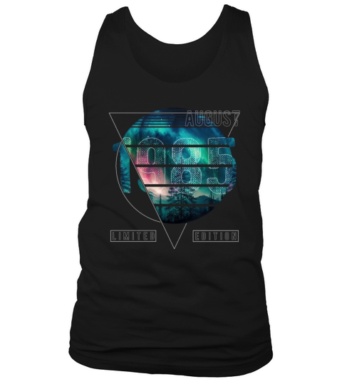 Limited Edition 1985 August Birthday Polar Lights Tank Top Unisex
