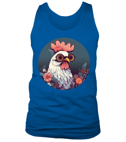 Vintage 80s 90s Style for Chicken Lovers Tank Top Unisex