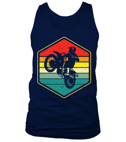 Vintage Motocross Dirt Bike Biker Retro Motorcycle Tank Top Unisex