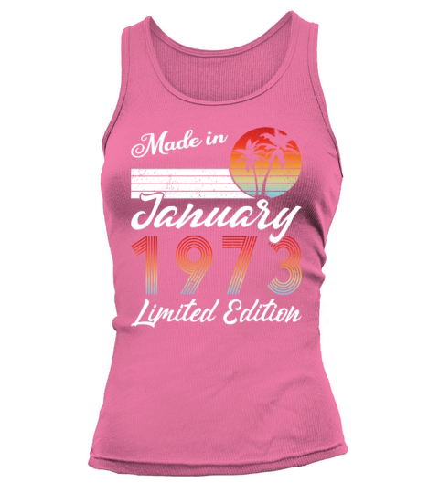 50th birthday january 1973 made in 1973 Tank top Woman