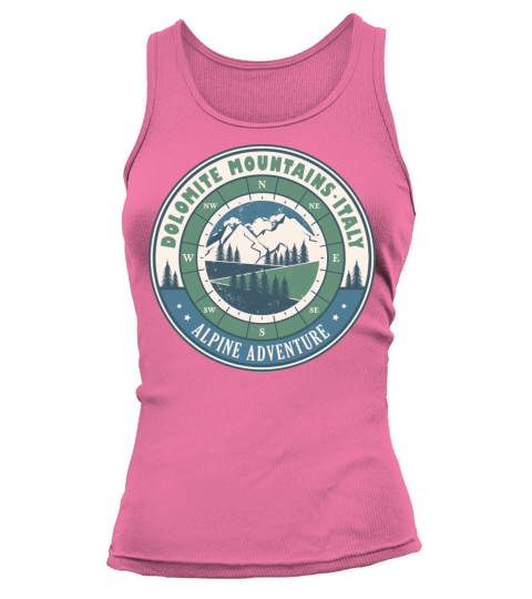 Dolomites Italy Vintage Mountains Hiking Design Tank top Woman