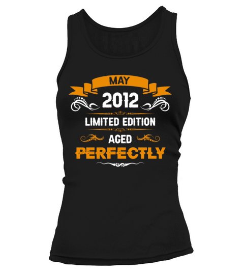 May 2012 Vintage Birthday Present Tank top Woman