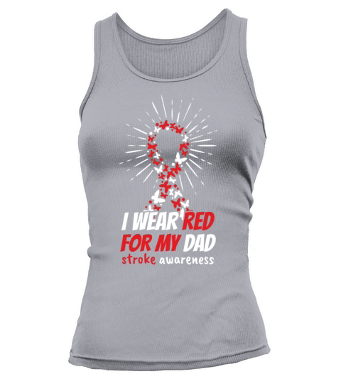 May Red For Dad Stroke Awareness Month Tank top Woman