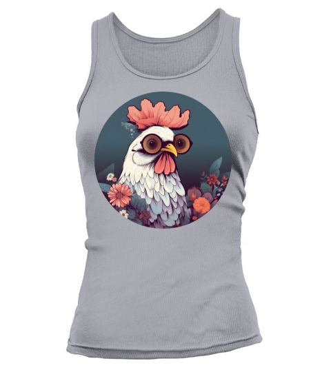 Vintage 80s 90s Style for Chicken Lovers Tank top Woman