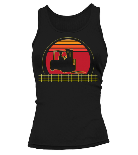Vintage Forklift Warehouse Forklift Operator Tank top Woman