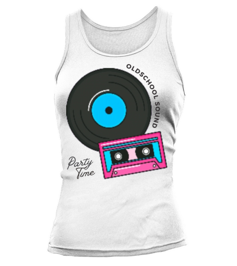 White Pop Idol Vintage Music Tank top Woman