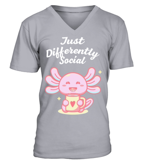 Just Differently Social Nerd Introvert Weird Antis V-Neck T-shirt