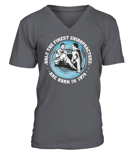 Physiotherapy born in 1974 Vintage Birthday V-Neck T-shirt