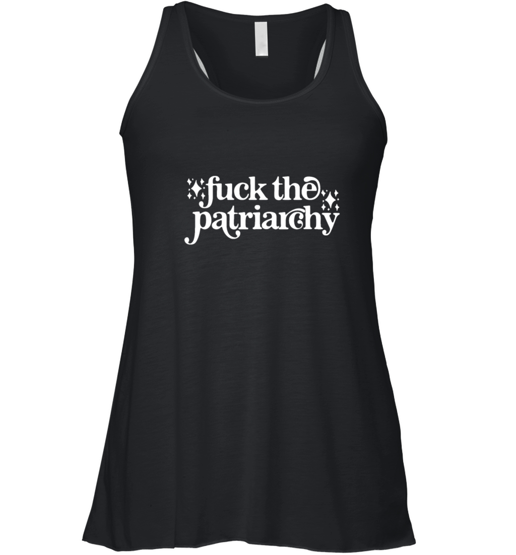 Libby Wishes Fuck the Patriarchy Vintage Feminist Women's Flowy Tank Top