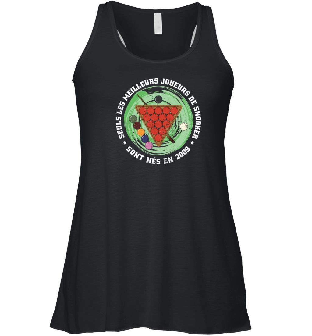 Snooker born in 2009 Vintage Birthday Snooker Women's Flowy Tank Top
