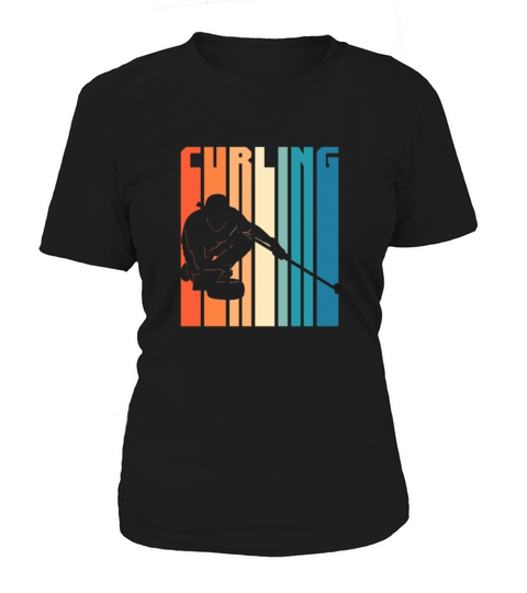 Curling Retro Vintage Women's T-Shirt