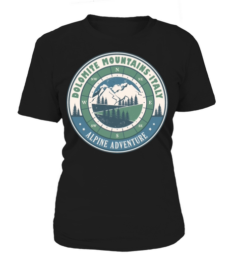 Dolomites Italy Vintage Mountains Hiking Design Women's T-Shirt