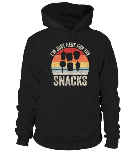 Vintage Retro Im Just Here For The Snacks Familys Hoodie Unisex
