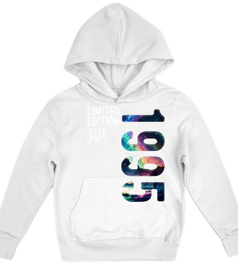Limited Edition 1995 July Birthday Polar Lights Kids Hoodie