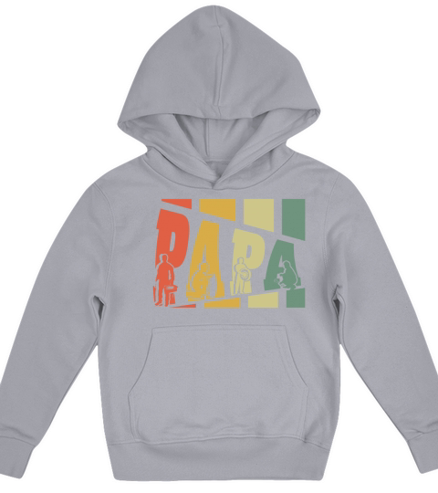 Mechanic Papa Retro Vintage Fathers Day Kids Hoodie