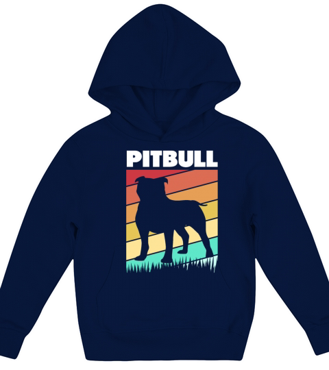 Pit Bull Owner Vintage Pitbull Dog Kids Hoodie