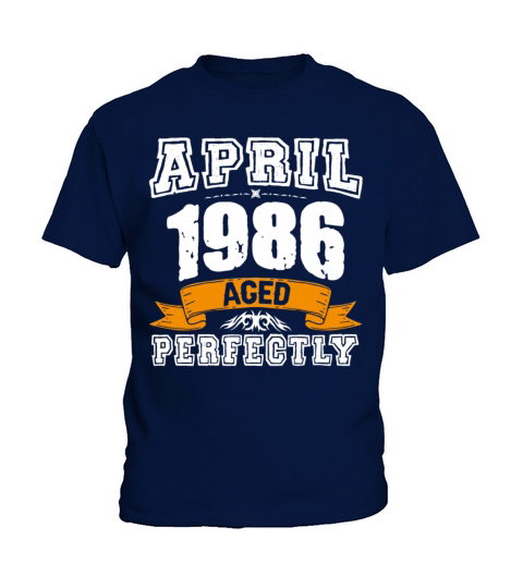 April 1986 Vintage Birthday Present Kids T-Shirt