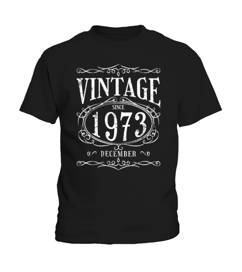 Vintage since December 1973 - Birthday Present Kids T-Shirt