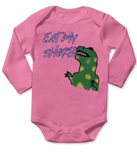 Eat My Shorts Long Sleeve Baby One-Piece
