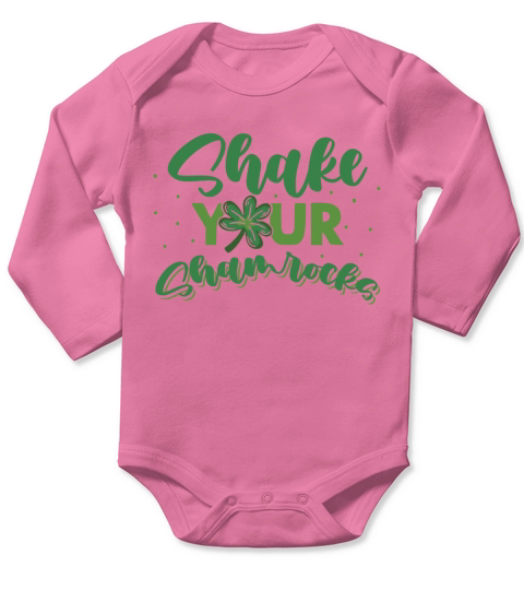 Funny Irish Saint Patricks Day Shake Your Long Sleeve Baby One-Piece