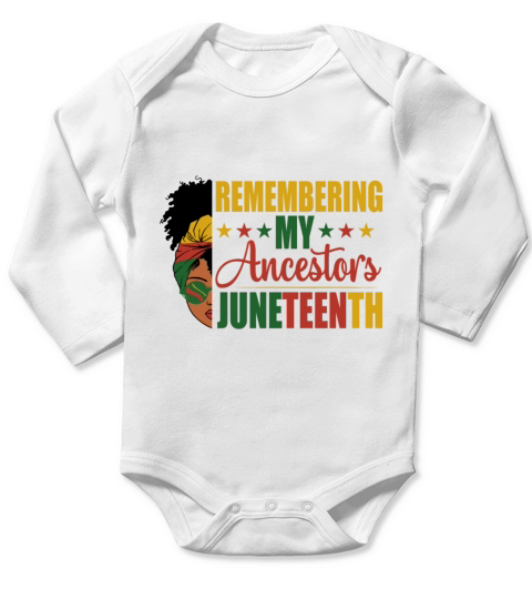 The Same Heart Inside Black History Juneteenth Long Sleeve Baby One-Piece