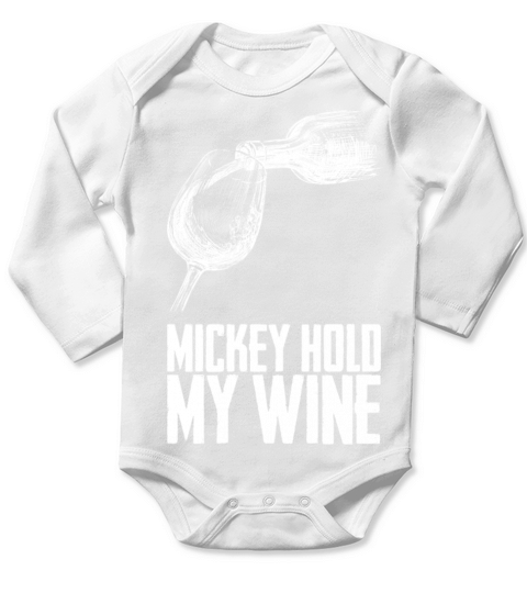 Wine drinking Red Wine Gift Long Sleeve Baby One-Piece