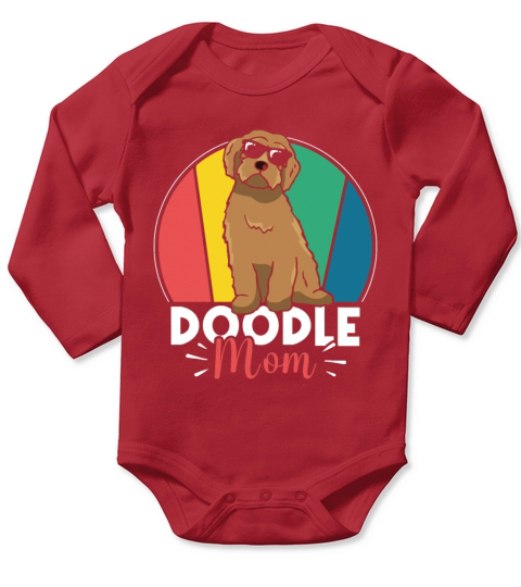 Womens Doodle Mom Labradoodle Goldendoodle Long Sleeve Baby One-Piece