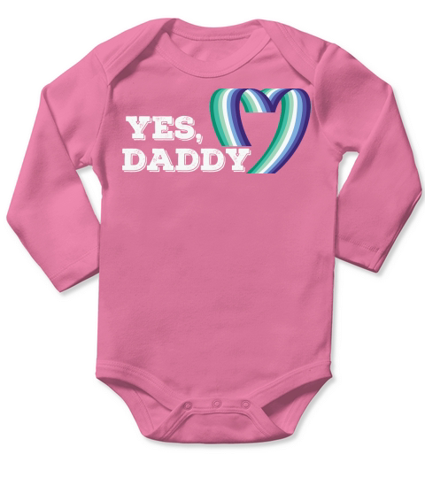 Yes Daddy LGBT Gay Long Sleeve Baby One-Piece