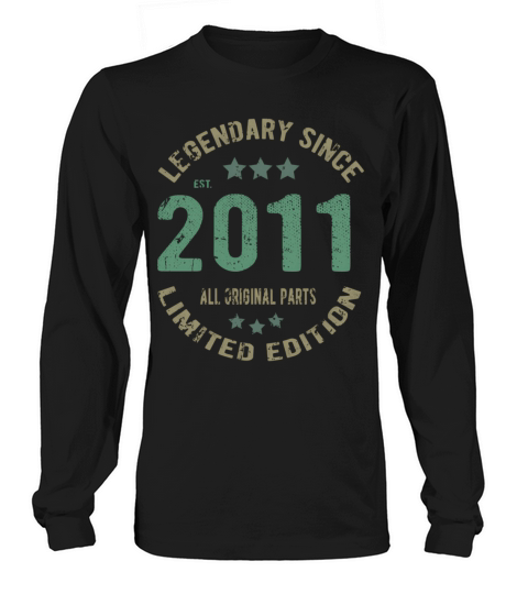 11 Years Old Bday Legend Since 2011 Vintage 11Th Long sleeved Unisex