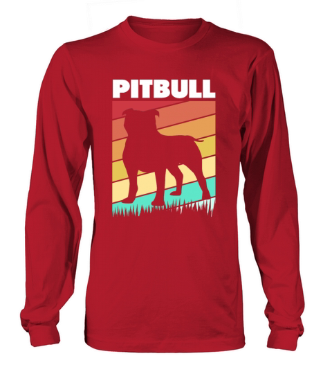 Pit Bull Owner Vintage Pitbull Dog Long sleeved Unisex