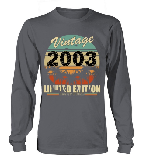 Vintage 2003 Birthday Long sleeved Unisex