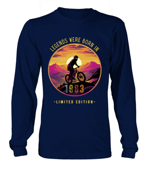 vintage mountainbiking Long sleeved Unisex