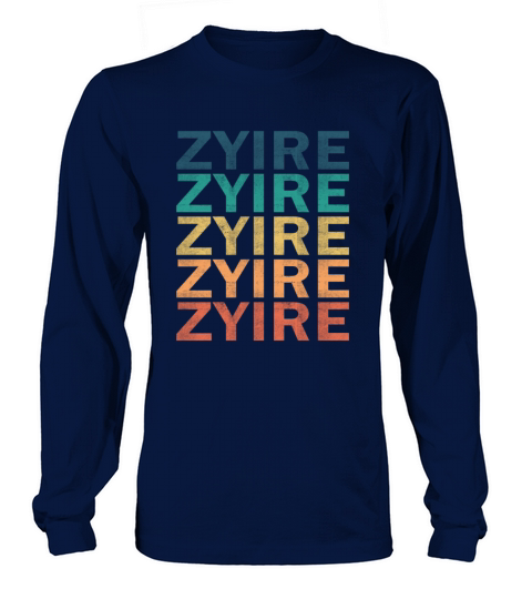 Zyire Name T Shirt - Zyire Vintage Retro Name Gift Long sleeved Unisex
