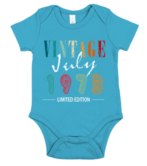 50th Birthday Legendary July 1973 Vintage 73 Short Sleeve Baby One-Piece