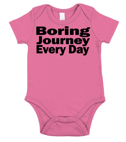 Boring Journey Every Day 1A Short Sleeve Baby One-Piece