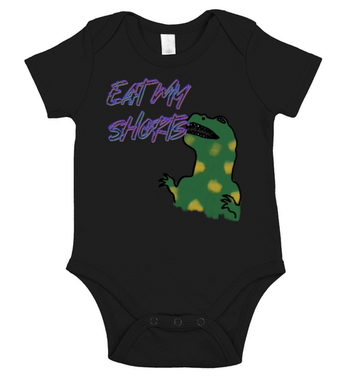 Eat My Shorts Short Sleeve Baby One-Piece