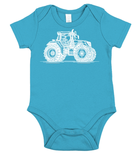 Passion Farm Tractor For Farmers Short Sleeve Baby One-Piece