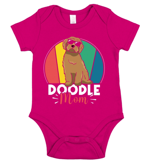 Womens Doodle Mom Labradoodle Goldendoodle Short Sleeve Baby One-Piece