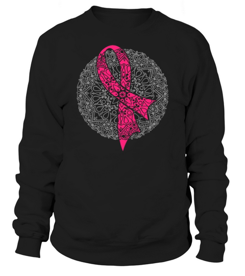 Breast Cancer Mandala Sweatshirt Unisex