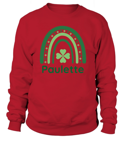 Paulette Clover Charm Boho Rainbow Sweatshirt Unisex
