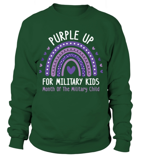 Purple Up For Military Kids Everywhere Sweatshirt Unisex