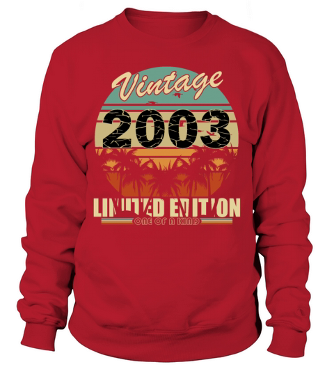 Vintage 2003 Birthday Sweatshirt Unisex